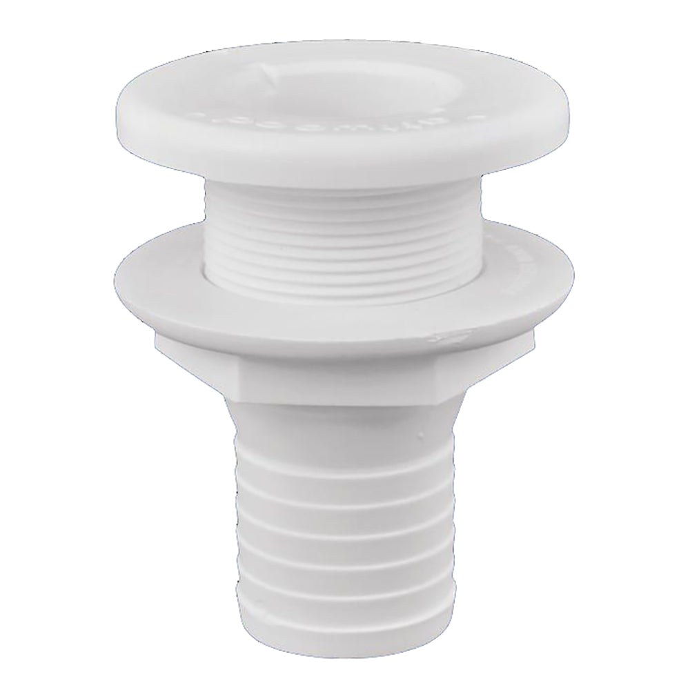 Attwood Plastic Thru-Hull Fitting - 1-1/2" - White [3875-3] - Sea & Tech Outfitters Florida, LLC