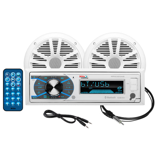 Boss Audio MCK632WB.6 Marine Stereo  6.5" Speaker Kit - White [MCK632WB.6] - Sea & Tech Outfitters Florida, LLC