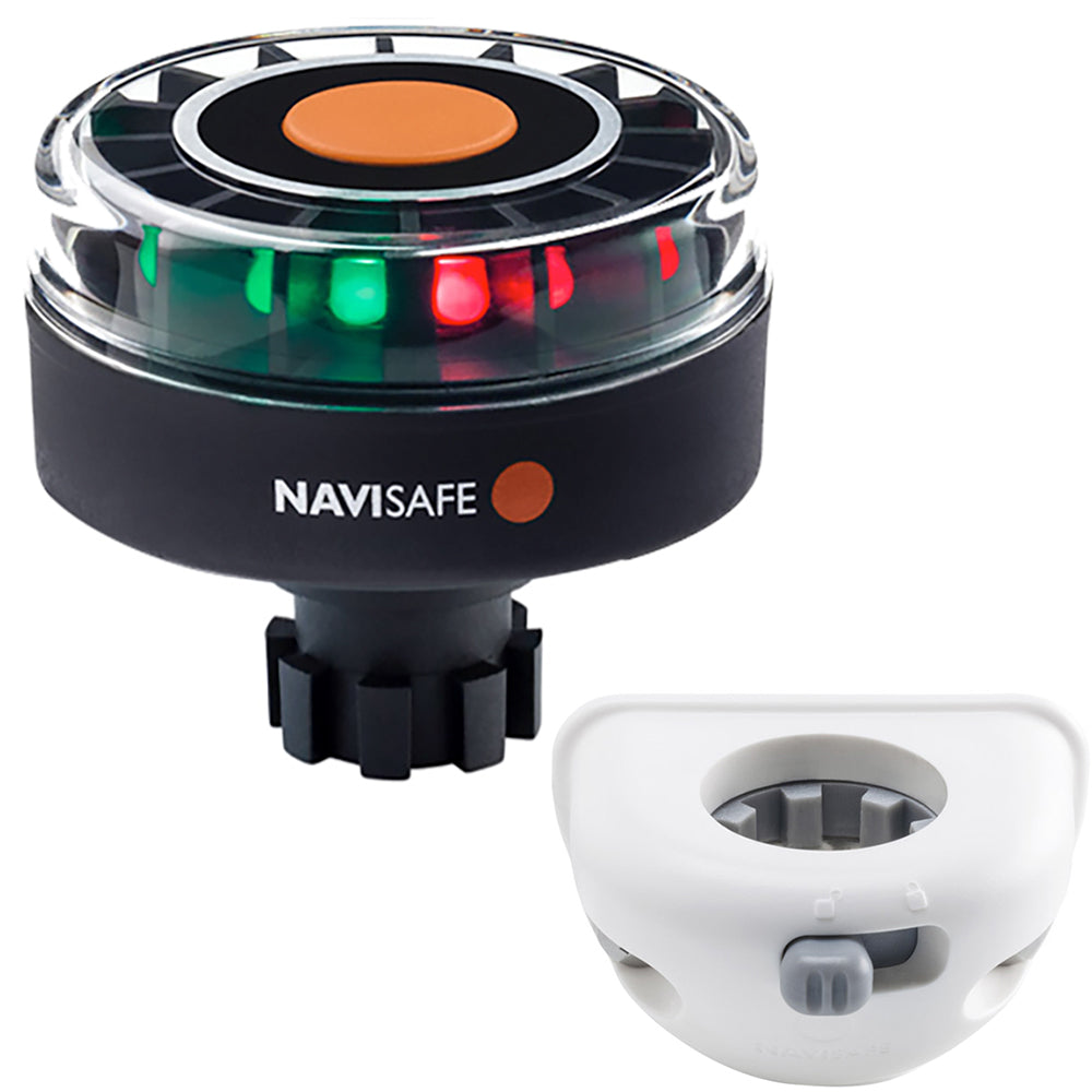 Navisafe Navilight Tricolor 2NM w/Navibolt Base  Vertical Mount - White [342KIT6] - Sea & Tech Outfitters Florida, LLC