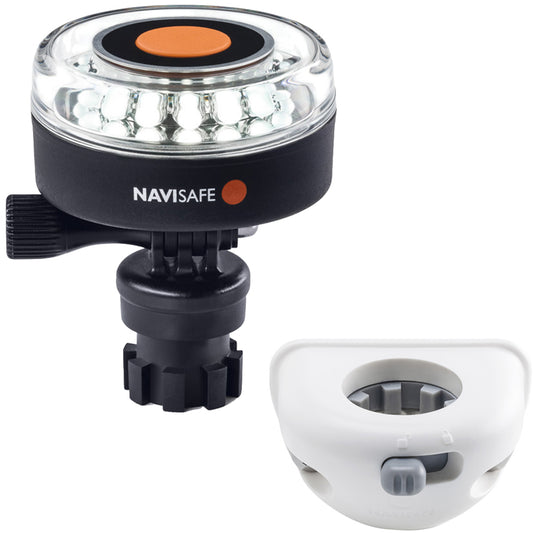 Navisafe Navilight 360 2NM White w/Navimount Base  Vertical Mount - White [040KIT6] - Sea & Tech Outfitters Florida, LLC