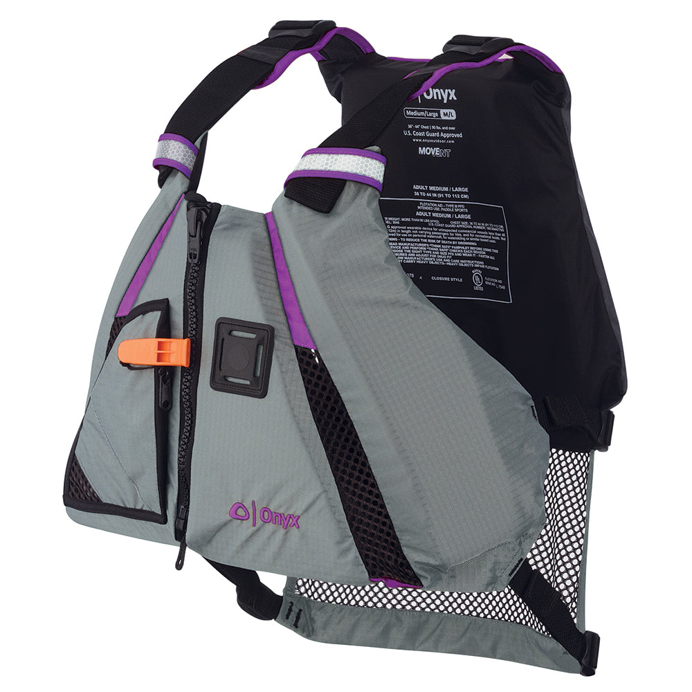 Onyx MoveVent Dynamic Paddle Sports Vest - Purple/Grey - XS/SM [122200-600-020-18] - Sea & Tech Outfitters Florida, LLC