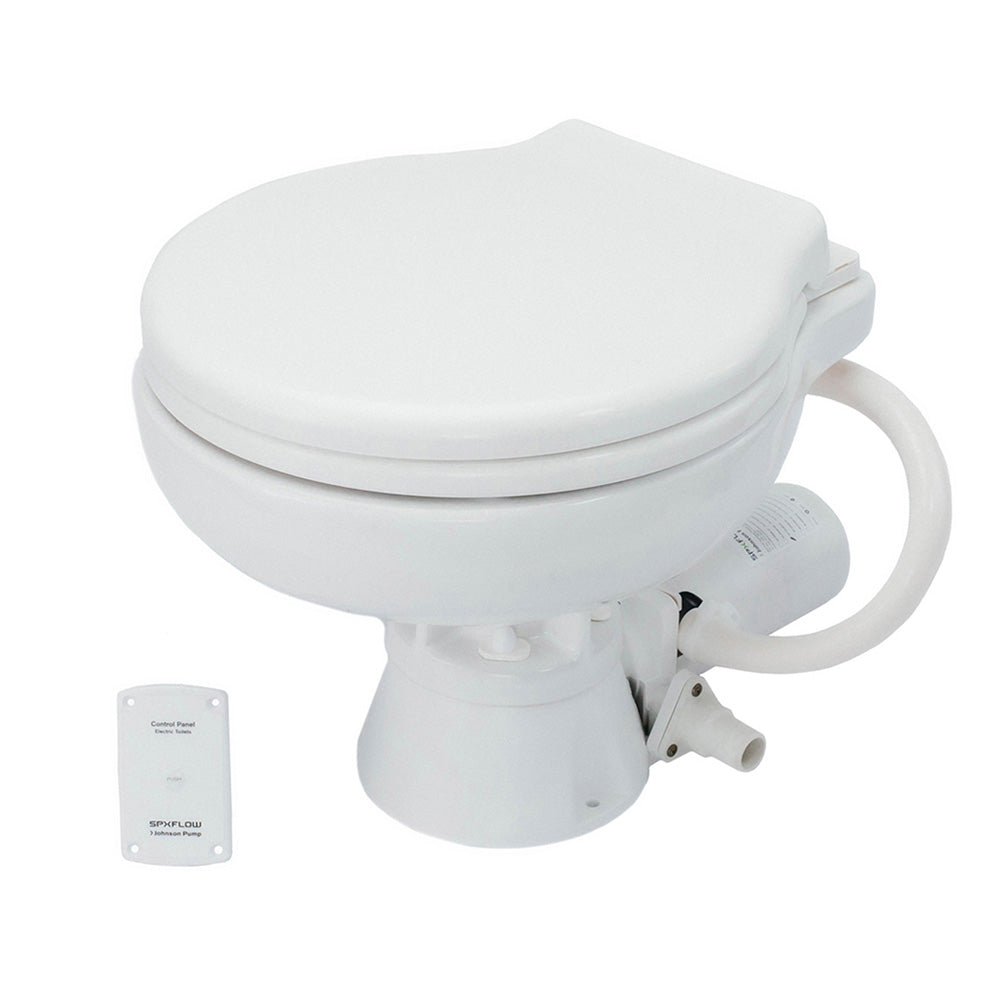 Johnson Pump AquaT Electric Marine Toilet - Super Compact - 12V [80-47626-01] - Sea & Tech Outfitters Florida, LLC