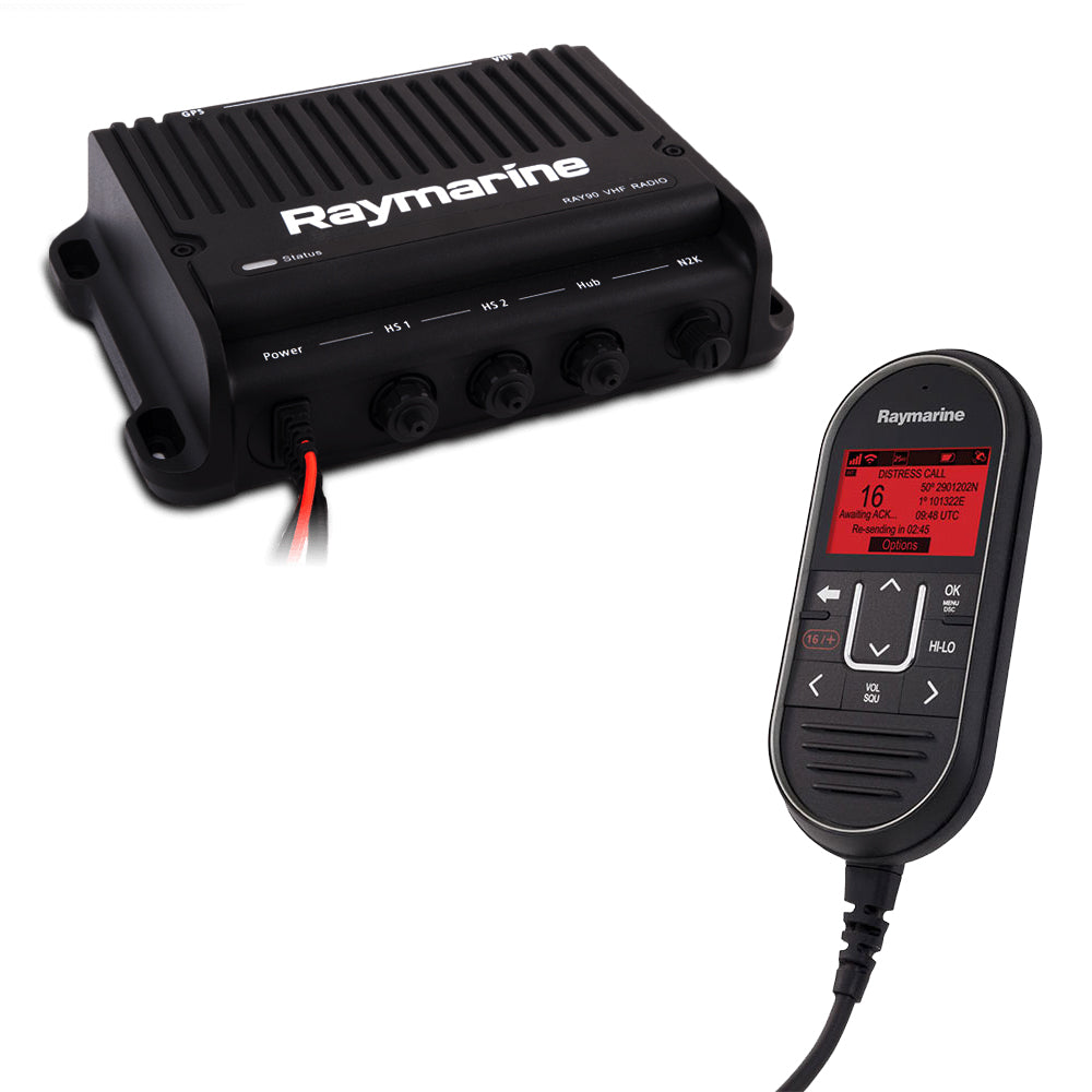 Raymarine Ray90 Modular Dual-Station VHF Black Box Radio System [E70492] - Sea & Tech Outfitters Florida, LLC