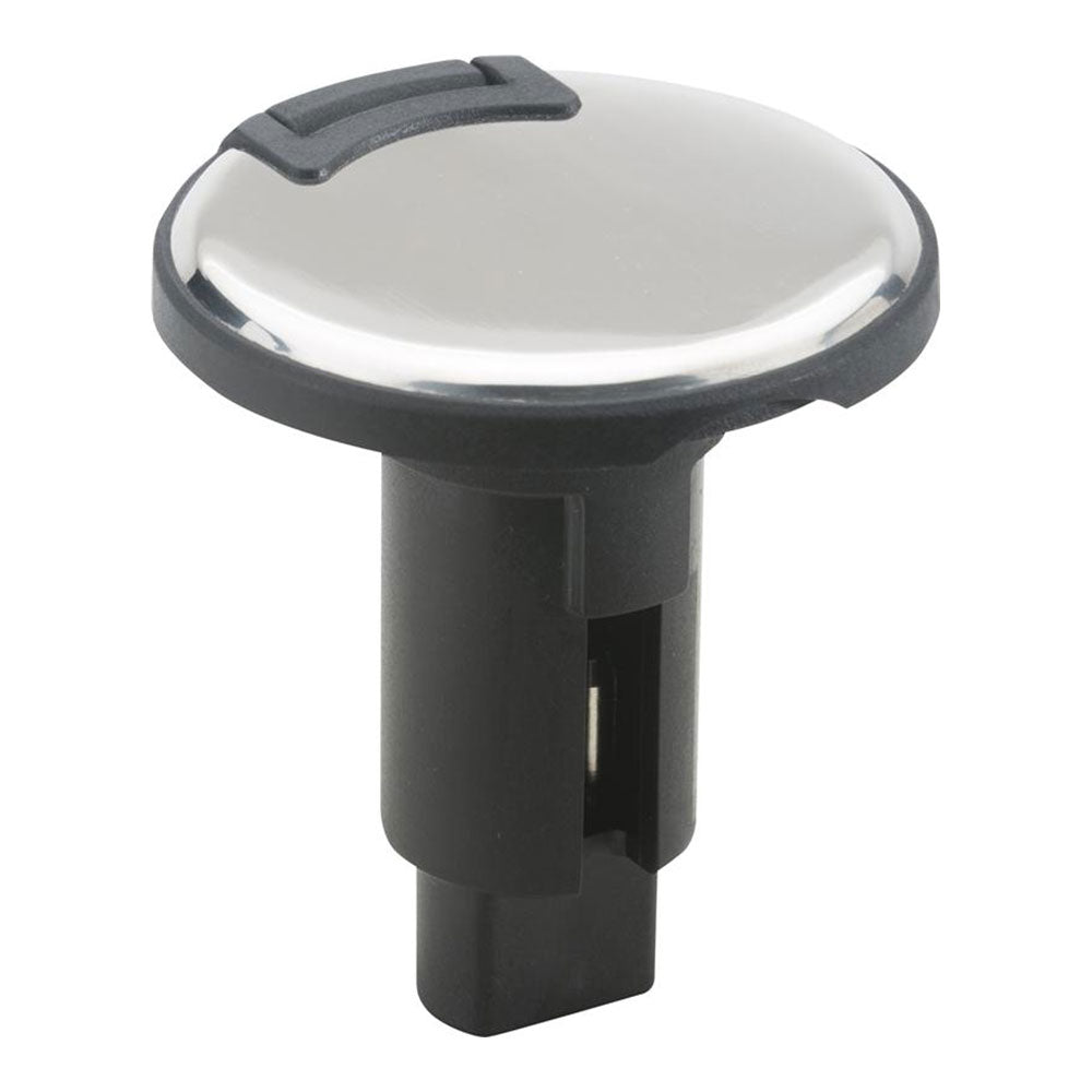 Attwood LightArmor Plug-In Base - 2 Pin - Stainless Steel - Round [910R2PSB-7] - Sea & Tech Outfitters Florida, LLC