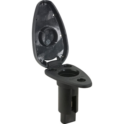 Attwood LightArmor Plug-In Base - 2 Pin - Black - Teardrop [910T2PB-7] - Sea & Tech Outfitters Florida, LLC