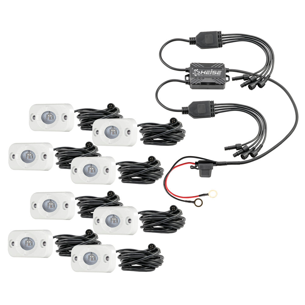 HEISE RGB Accent Light Kit - 8 Pack [HE-8MLRGBK] - Sea & Tech Outfitters Florida, LLC