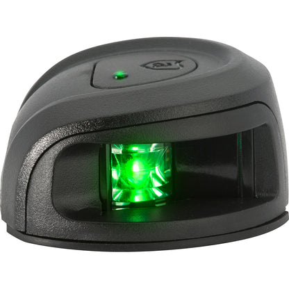 Attwood LightArmor Deck Mount Navigation Light - Black Composite - Starboard (green) - 2NM [NV2012PBG-7] - Sea & Tech Outfitters Florida, LLC