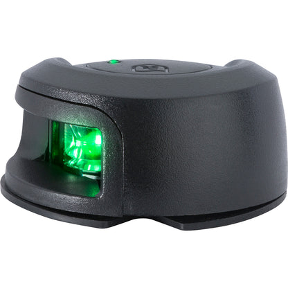 Attwood LightArmor Deck Mount Navigation Light - Black Composite - Starboard (green) - 2NM [NV2012PBG-7] - Sea & Tech Outfitters Florida, LLC