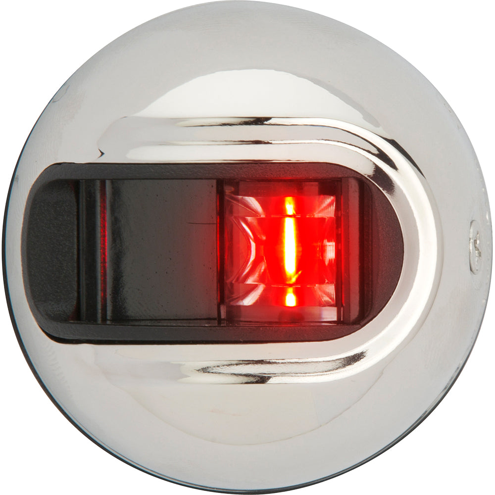 Attwood LightArmor Vertical Surface Mount Navigation Light - Port (red) - Stainless Steel - 2NM [NV3012SSR-7] - Sea & Tech Outfitters Florida, LLC