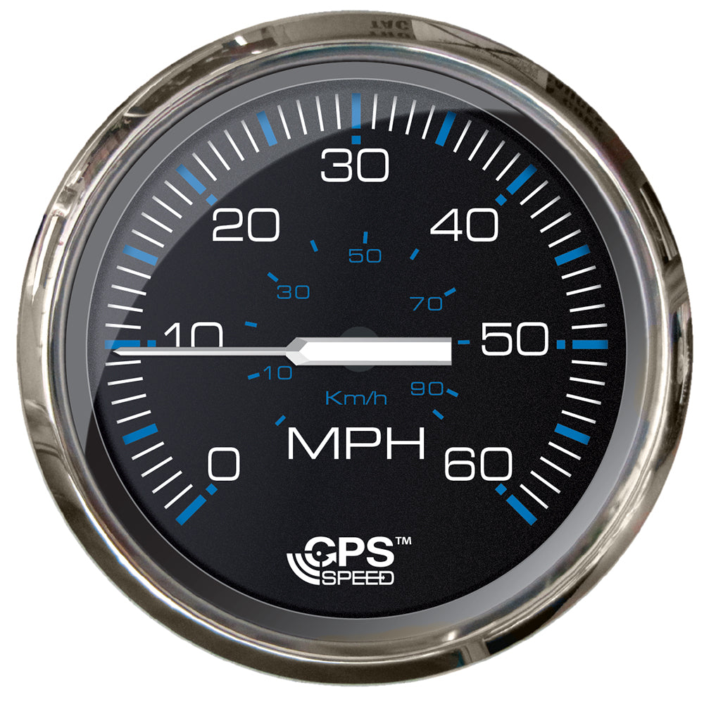 Faria Chesepeake Black 4" Studded Speedometer - 60MPH (GPS) [33749] - Sea & Tech Outfitters Florida, LLC