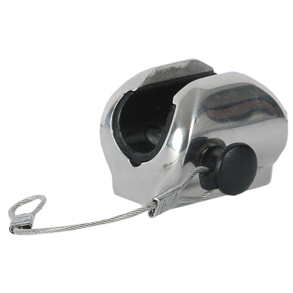 TACO Flat Deck Hinge w/Pin  Lanyard - Fits 7/8" Tube [F13-0241/244BN-1] - Sea & Tech Outfitters Florida, LLC