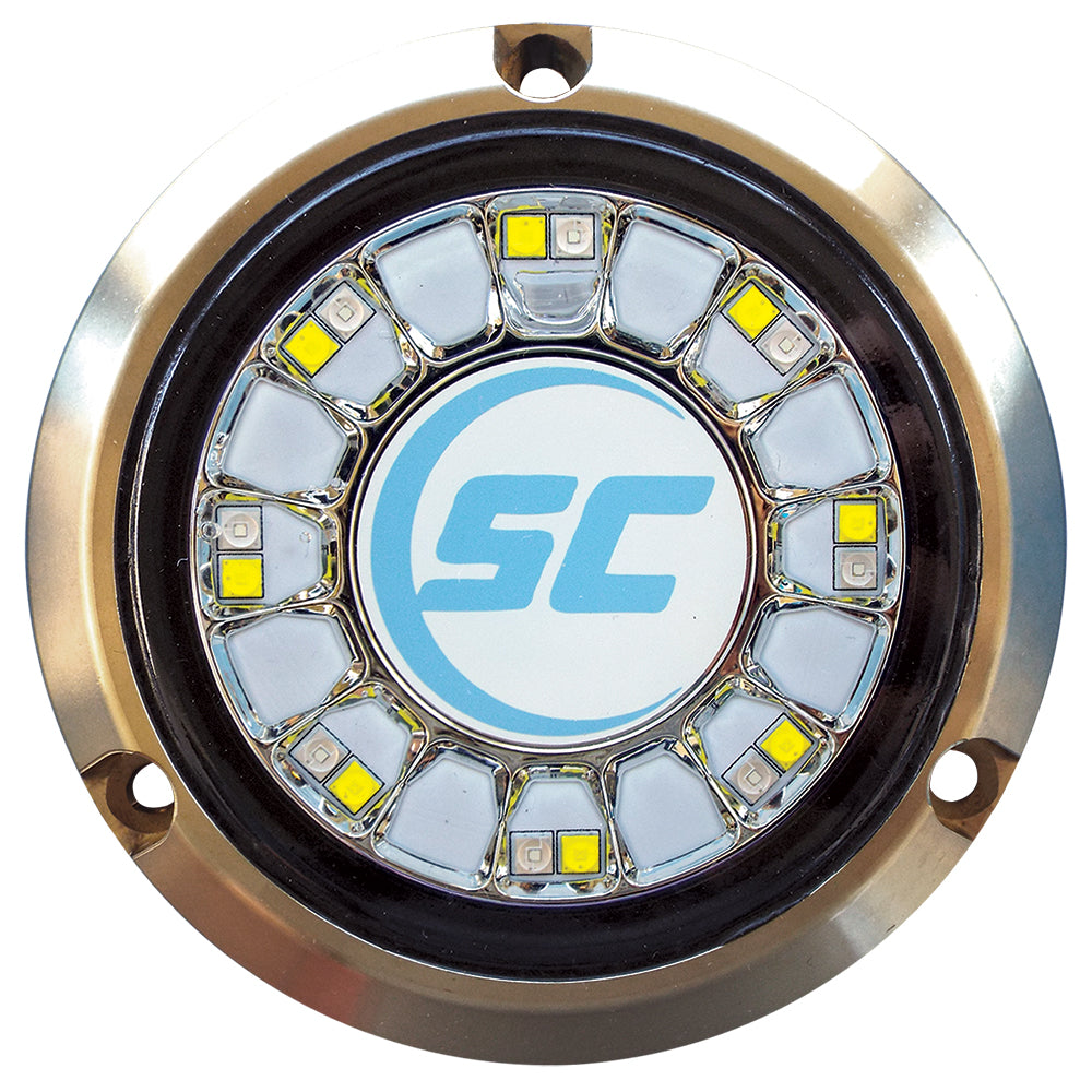 Shadow-Caster Blue/White Color Changing Underwater Light - 16 LEDs - Bronze [SCR-16-BW-BZ-10] - Sea & Tech Outfitters Florida, LLC