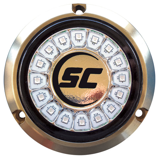 Shadow-Caster Great White Single Color Underwater Light - 16 LEDs - Bronze [SCR-16-GW-BZ-10] - Sea & Tech Outfitters Florida, LLC