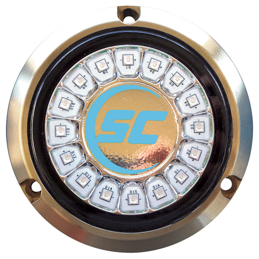 Shadow-Caster Bimini Blue Single Color Underwater Light - 16 LEDs - Bronze [SCR-16-BB-BZ-10] - Sea & Tech Outfitters Florida, LLC