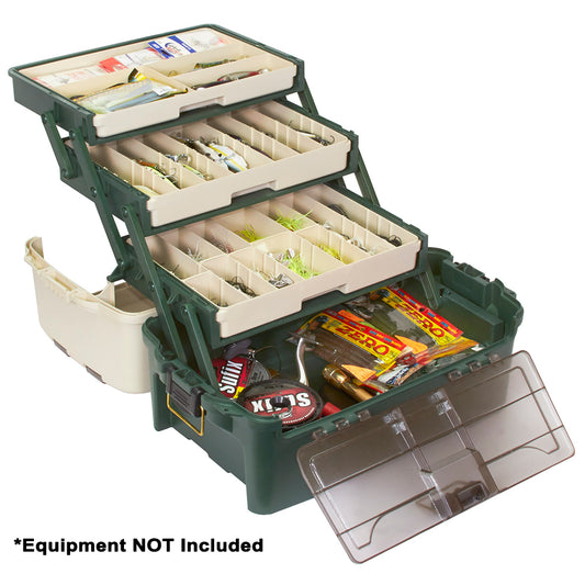 Plano Hybrid Hip 3-Tray Tackle Box - Forest Green [723300] - Sea & Tech Outfitters Florida, LLC