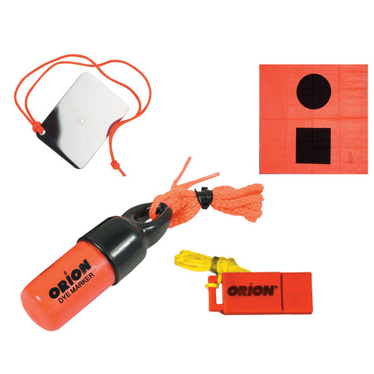 Orion Signaling Kit - Flag, Mirror, Dye Marker  Whistle [619] - Sea & Tech Outfitters Florida, LLC