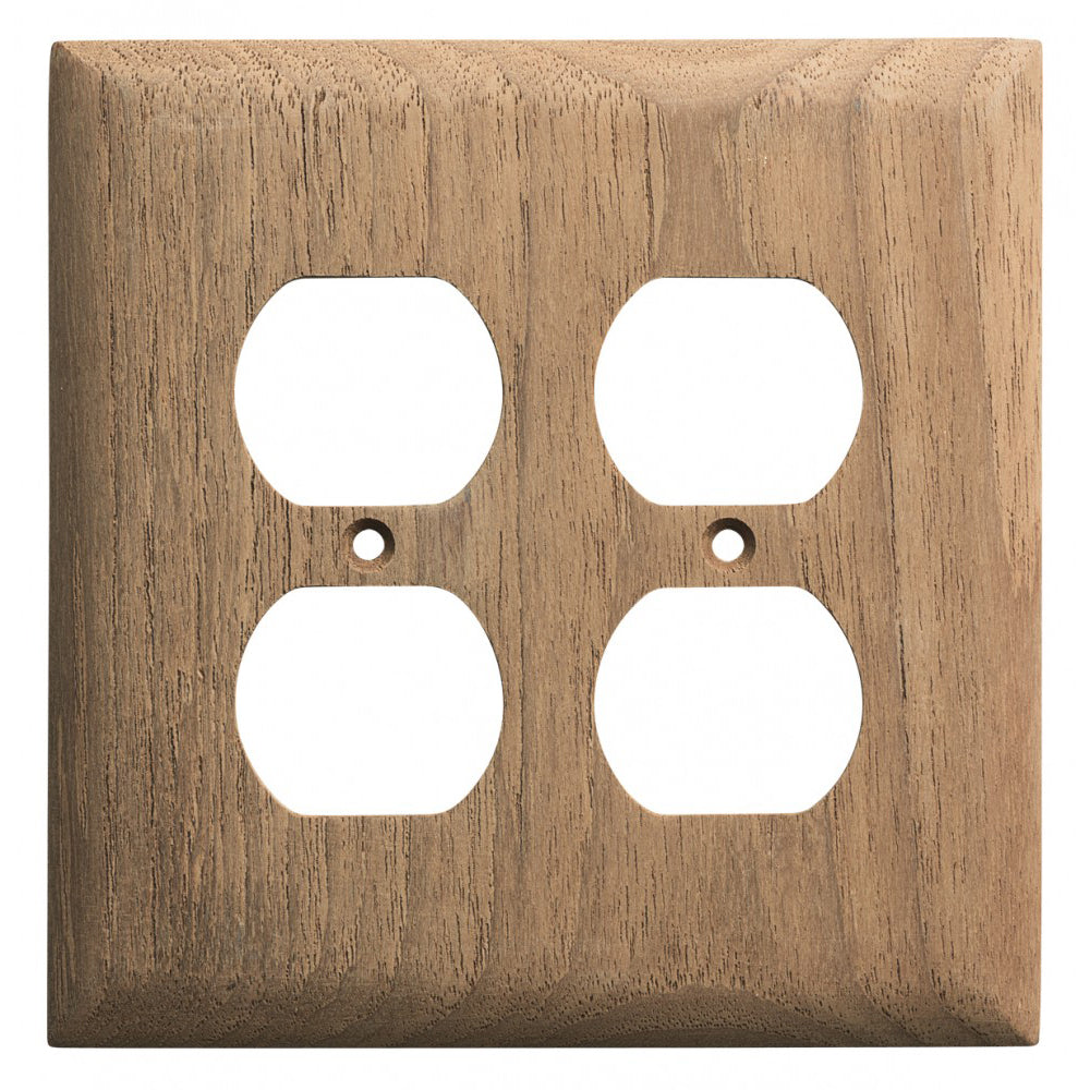 Whitecap Teak 2-Duplex/Receptacle Cover Plate [60177] - Sea & Tech Outfitters Florida, LLC