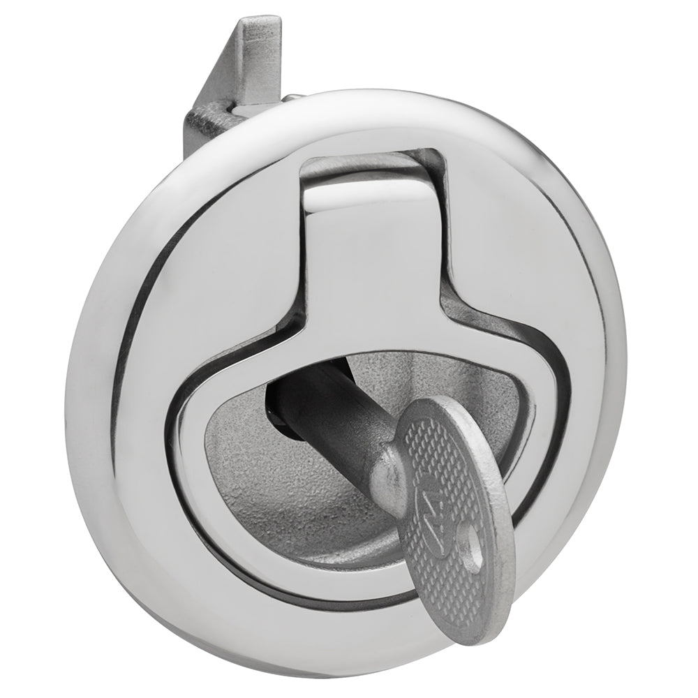 Whitecap Slam Latch Stainless Steel Locking Ring Pull [6136C] - Sea & Tech Outfitters Florida, LLC