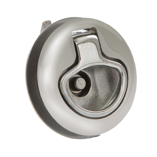 Whitecap Mini Slam Latch Stainless Steel Locking Pull Ring [6138C] - Sea & Tech Outfitters Florida, LLC