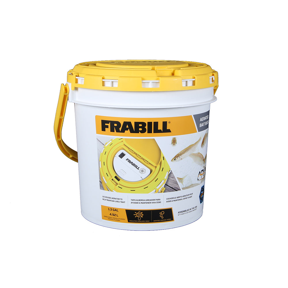 Frabill Dual Fish Bait Bucket w/Aerator Built-In [4825]