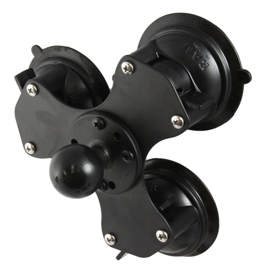 RAM Mount Triple Suction Cup Base w/1.5" Ball [RAM-224-3U]