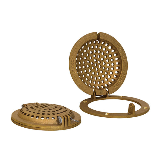 GROCO Bronze Round Hull Strainer w/Access Door f/Up To 2" Thru-Hull [RSC-2000]