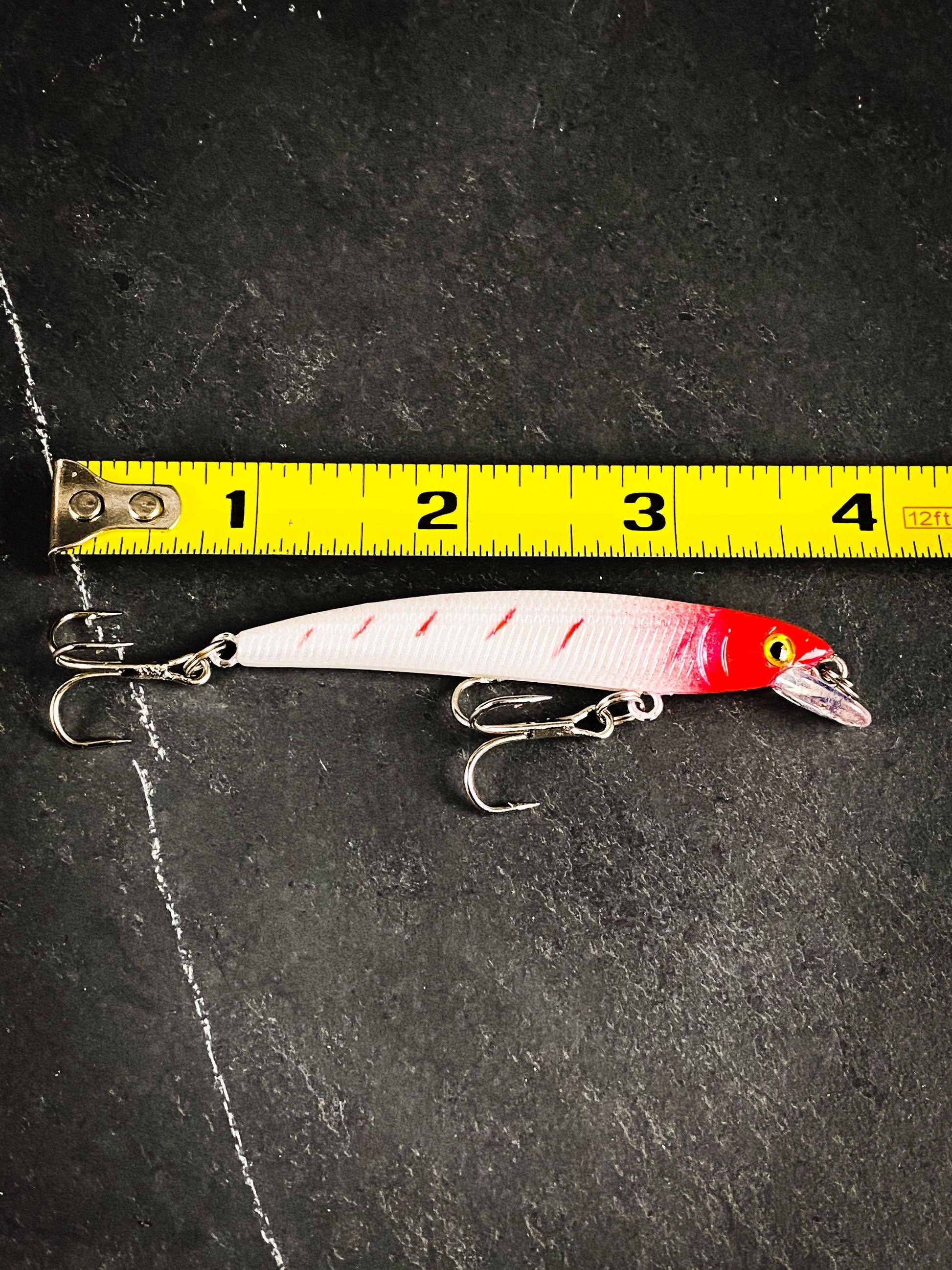 Outdoor Junction Series Skinny Long Hard Crankbait Sinking Minnow: Blu