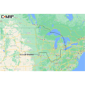 C-MAP M-NA-Y212-MS US Lakes North Central REVEAL&trade; Inland Chart