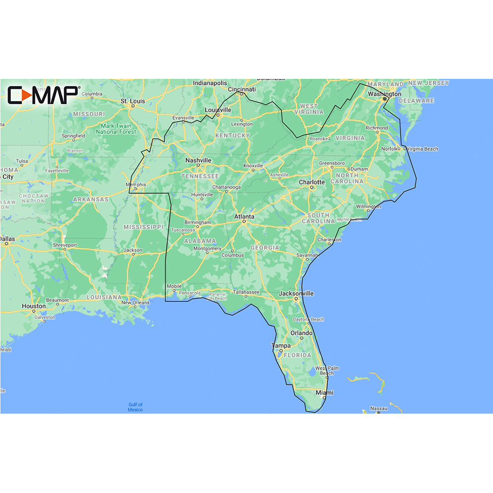 C-MAP M-NA-Y214-MS US Lakes South East REVEAL Inland Chart [M-NA-Y214-MS]