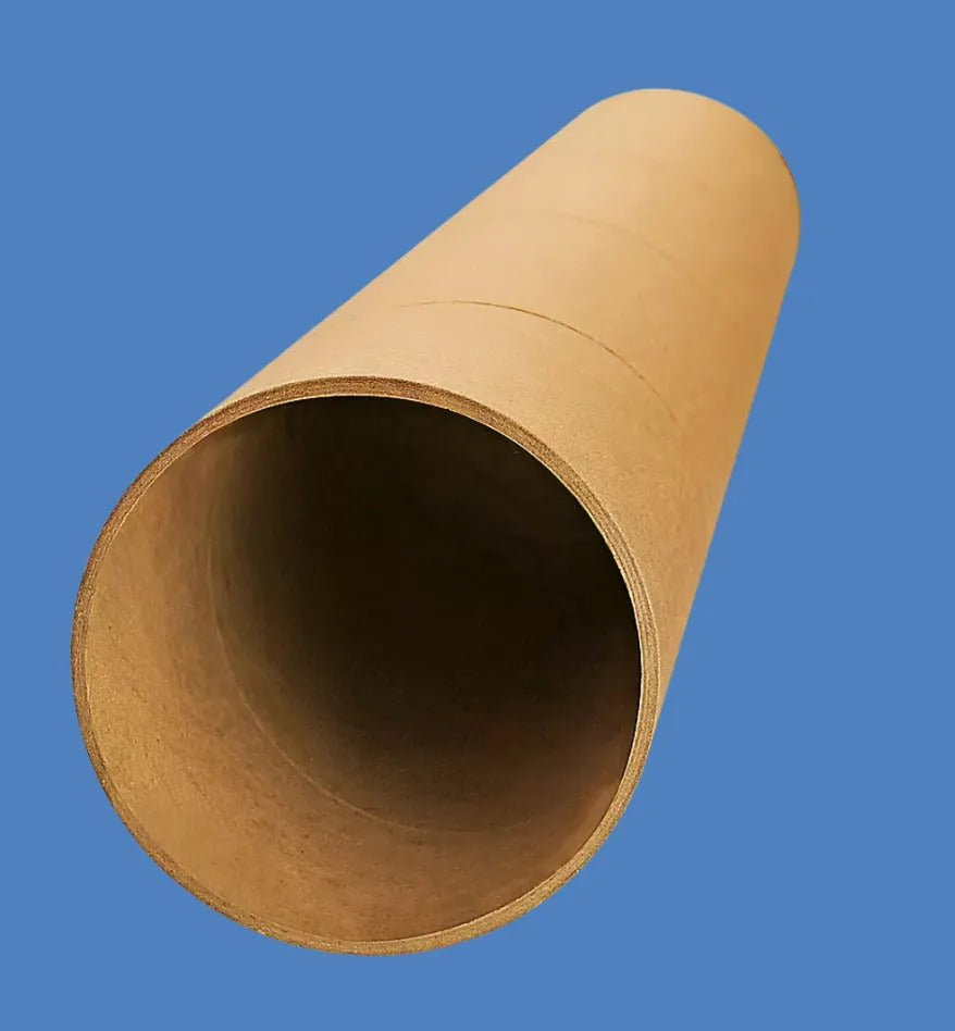 2-Piece Adjustable Kraft Mailing Tubes With End Caps - 3 1⁄4 X 60 - 120", .18" Thick (FRTU32560120)