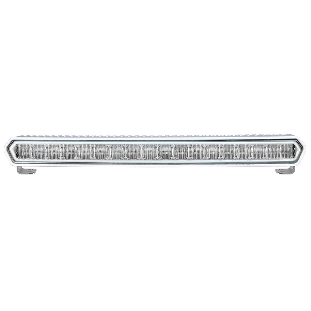 SR-L Series Marine 20" White LED Lightbar - White Light with White Hal