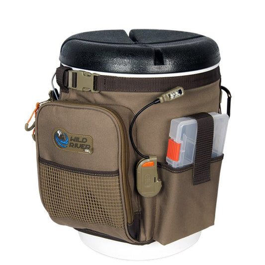 WILD RIVER RIGGER 5 GALLON BUCKET ORGANIZER W/LIGHTS, PLIER HOLDER & L