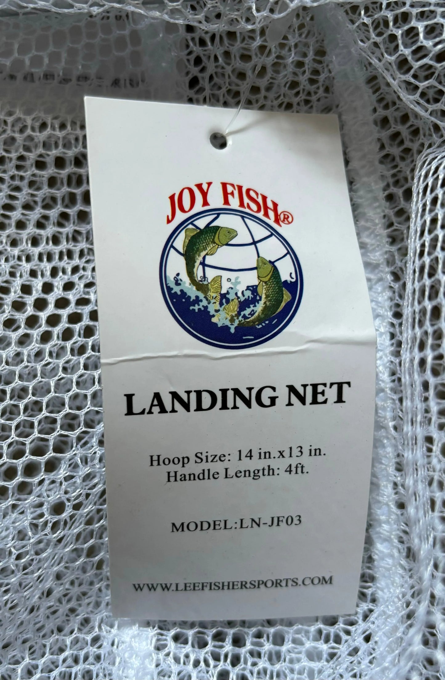 Joy Fish Landing Net 14" x 14” w/ 4' Handle