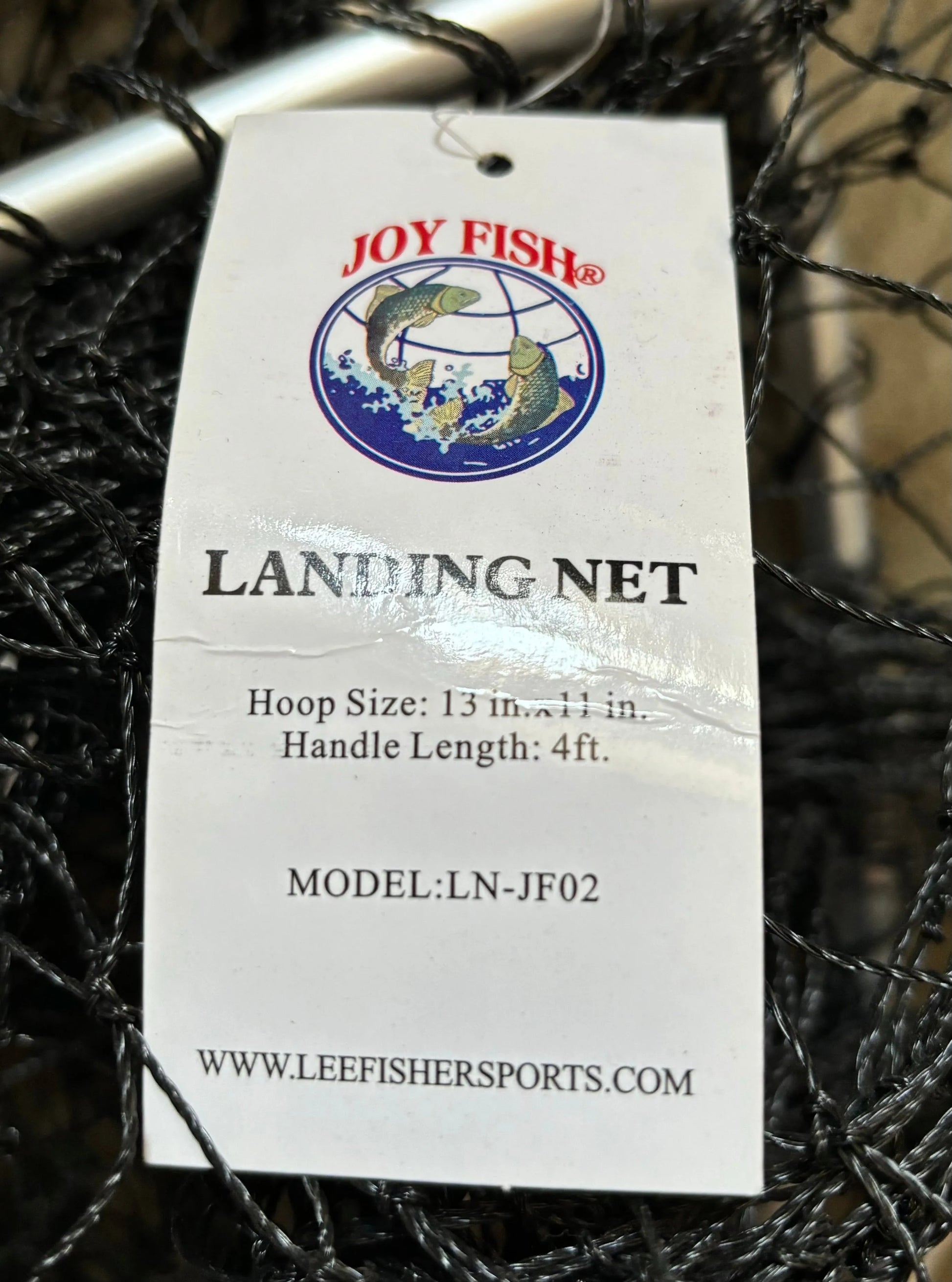 Joy Fish Landing Net 13" x 11" 4' Handle