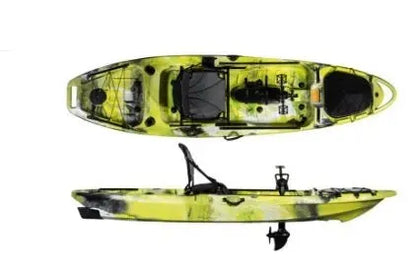 Tarpon Propel 10’ Fishing Kayak with pedal and rudder system, ideal for versatility and stability in lakes and coastal waters.