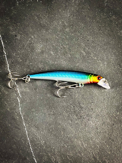 Outdoor Junction Series Skinny Long Hard Crankbait Sinking Minnow: Red