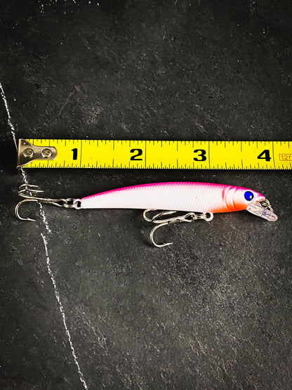 Outdoor Junction Series Skinny Long Hard Crankbait Sinking Minnow: Blu