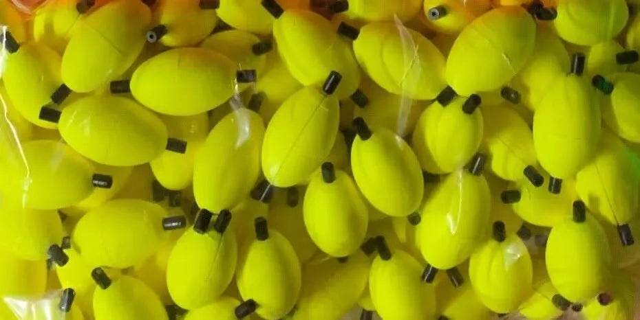 Comal O200 2" Oval Peg Floats - Yellow