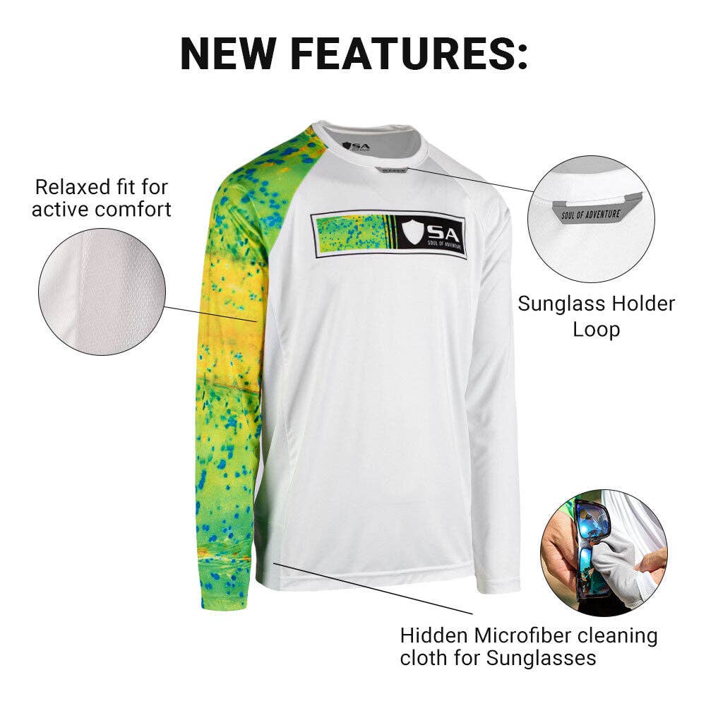 Soul of Adventure Performance Long Sleeve Shirt | Reel Mahi: 2XL