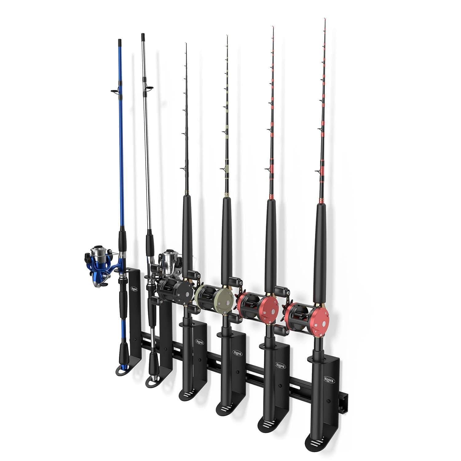 Spinning and Offshore Fishing Rod Rack Organizer