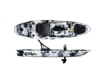 Tarpon Propel 10’ Fishing Kayak with pedal and rudder system, lightweight and durable design for lakes, rivers, and coastal waters.