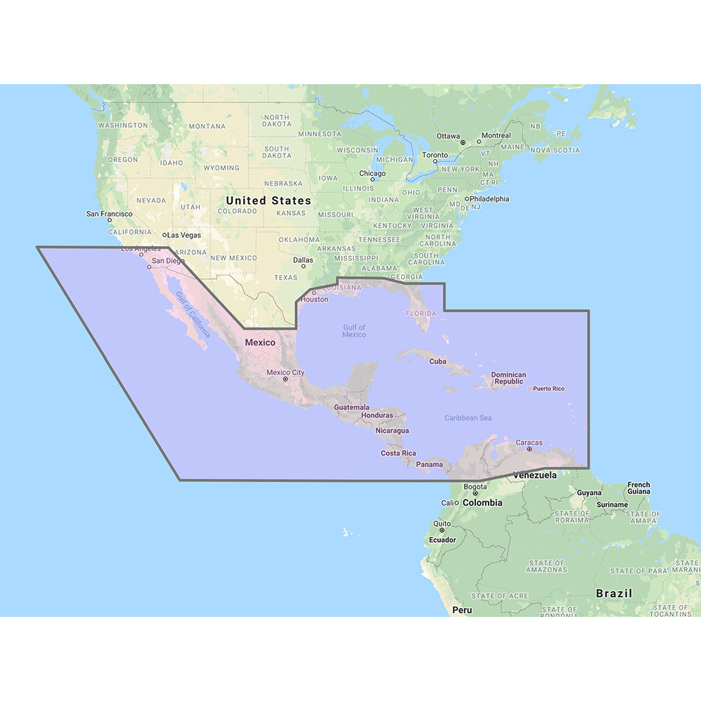 Furuno Central America, Caribbean &amp; Part of Mexico Vector Chart - 