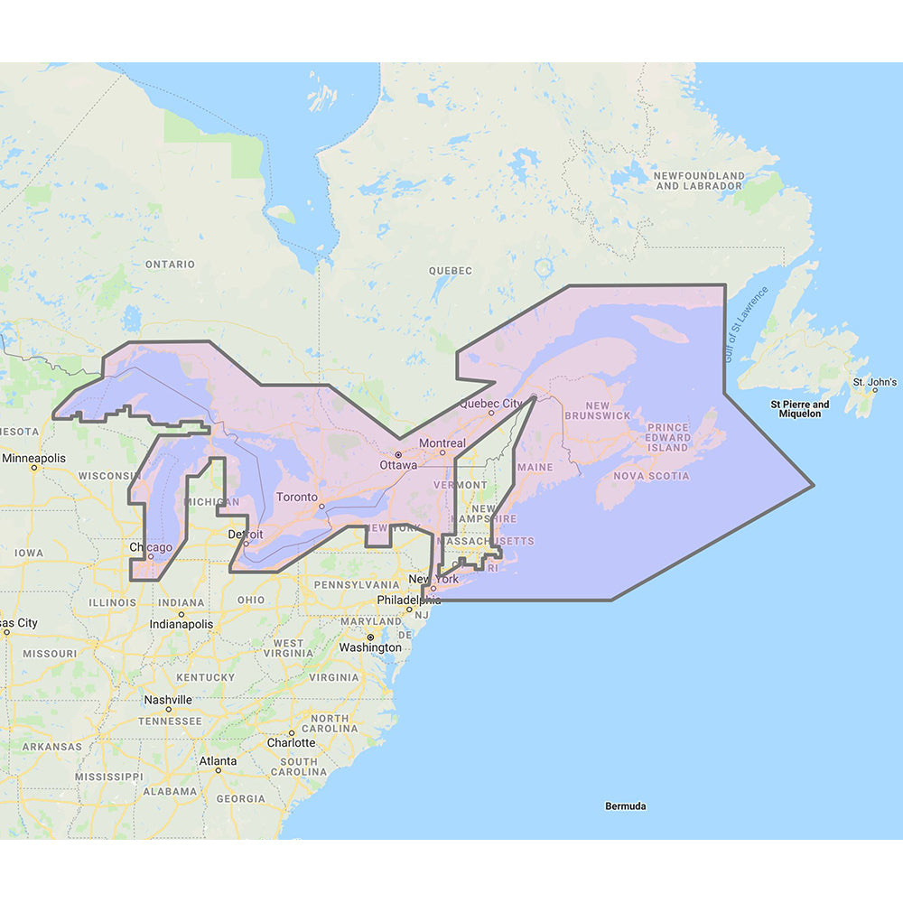 Furuno Great Lakes &amp; Maritimes Vector Charts - 3D Data &amp; Stand