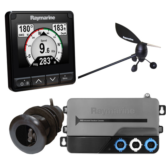 Raymarine i70s System Pack w/Color Instrument &amp; Wind, DST Transduc