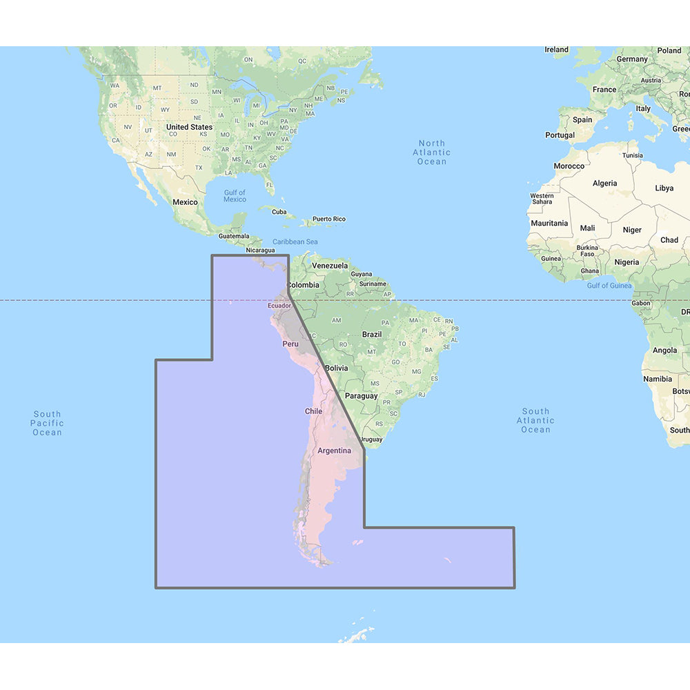 Furuno South America West Coast - Costa Rica to Chile to Falklands Vec